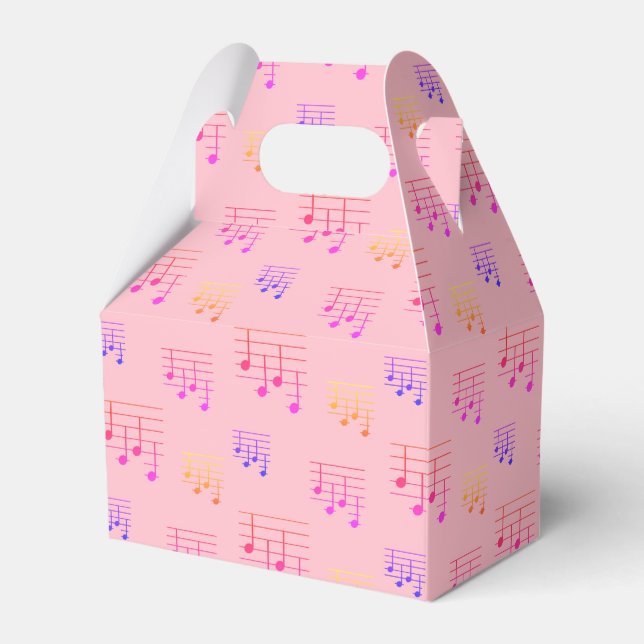 Fun and Fancy Ukulele Tuning Song Music Note Favour Box (Front Side)
