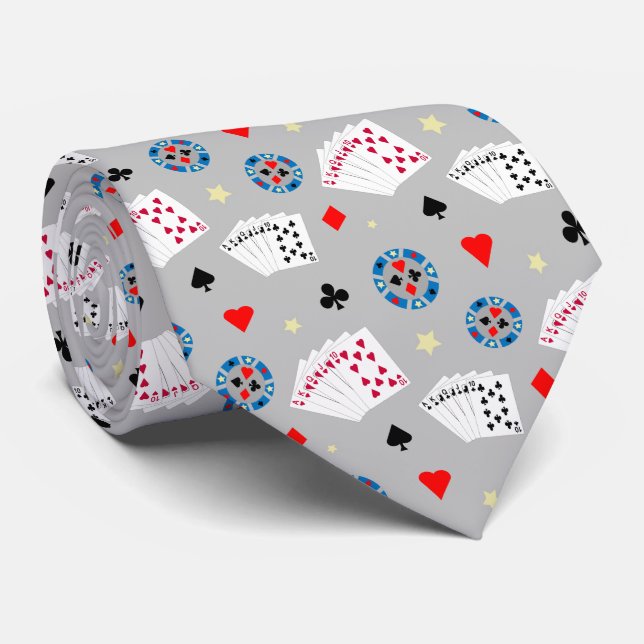 Fun and Fancy Vegas Poker Tie (Rolled)