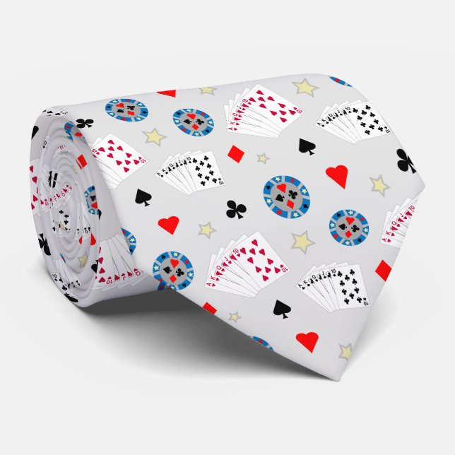 Fun and Fancy Vegas Poker Tie (Rolled)