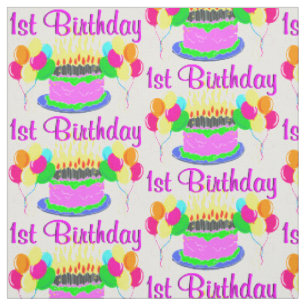 FUN AND FESTIVE 1ST BIRTHDAY FABRIC