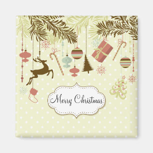 Fun and Festive Christmas Ornaments Magnet