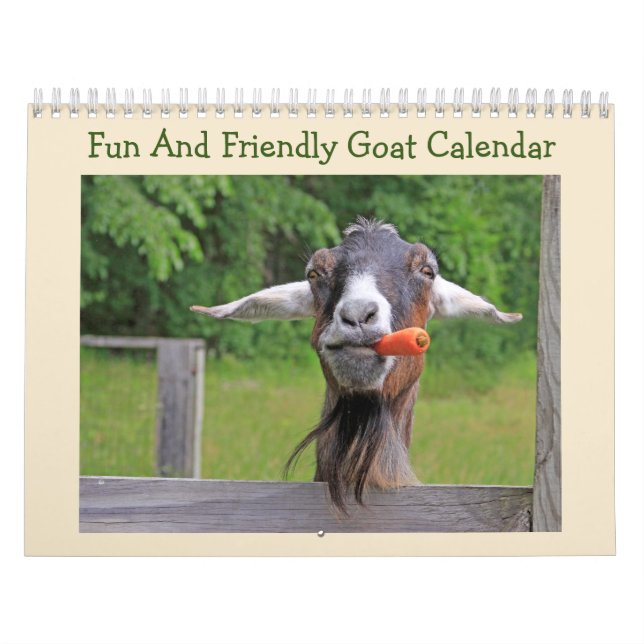 Fun And Friendly Goat Calendar (Cover)