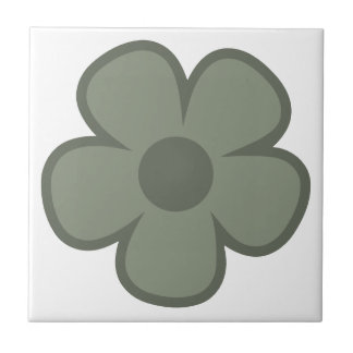 Fun and Funky 60s 70s Retro Flower Ceramic Tile
