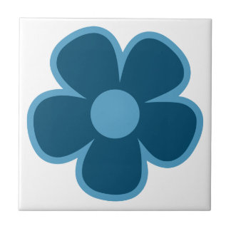 Fun and Funky 60s 70s Retro Flower Ceramic Tile