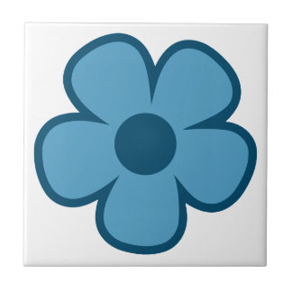 Fun and Funky 60s 70s Retro Flower Ceramic Tile