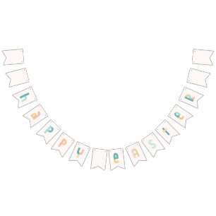 Fun and Funky Typography Happy Easter Bunting