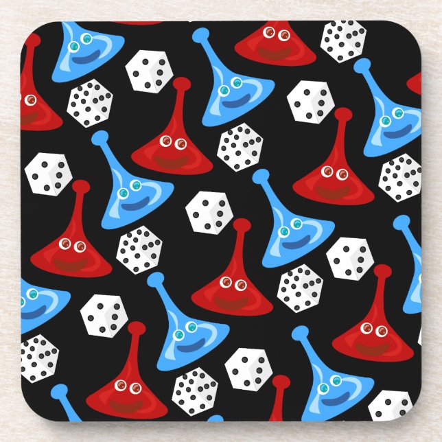 Fun and Games Pattern Coaster (Front)