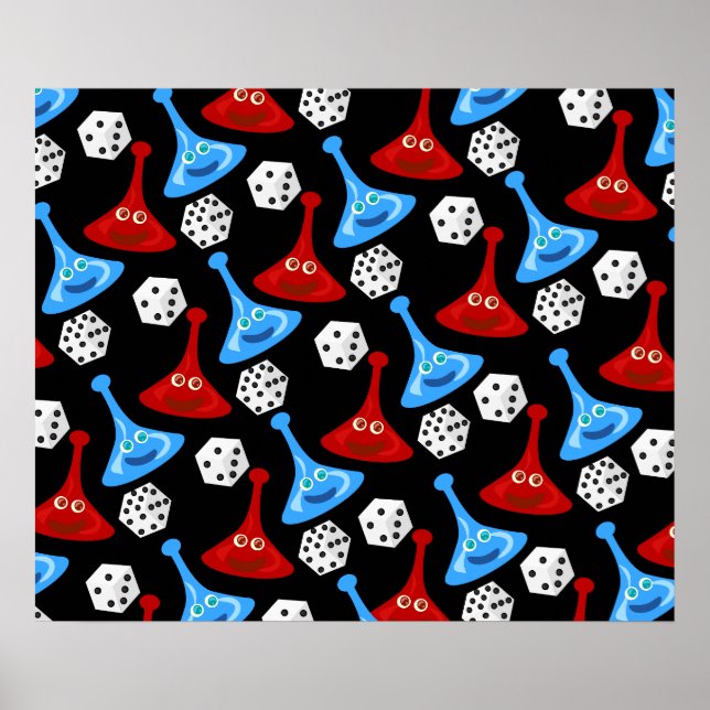 Fun and Games Pattern Poster (Front)