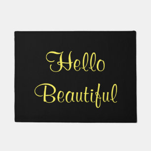 Fun and Inviting Hello Beautiful Doormat