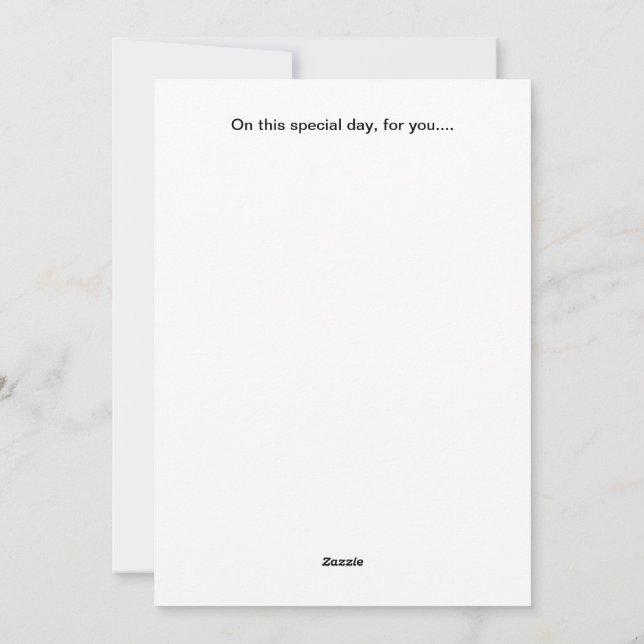 Fun and Joyful Father's Day card (Back)
