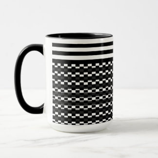 Fun and Pretty Black and White Mug
