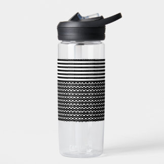 Fun and Pretty Black and White  Water Bottle
