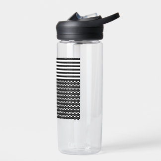 Fun and Pretty Black and White  Water Bottle