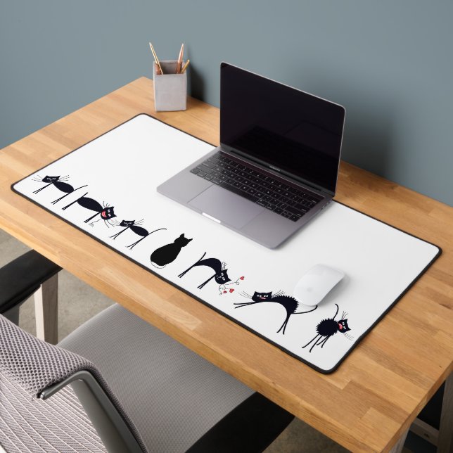 Fun and Silly Cat Desk Mat Desk Mat (Office 2)