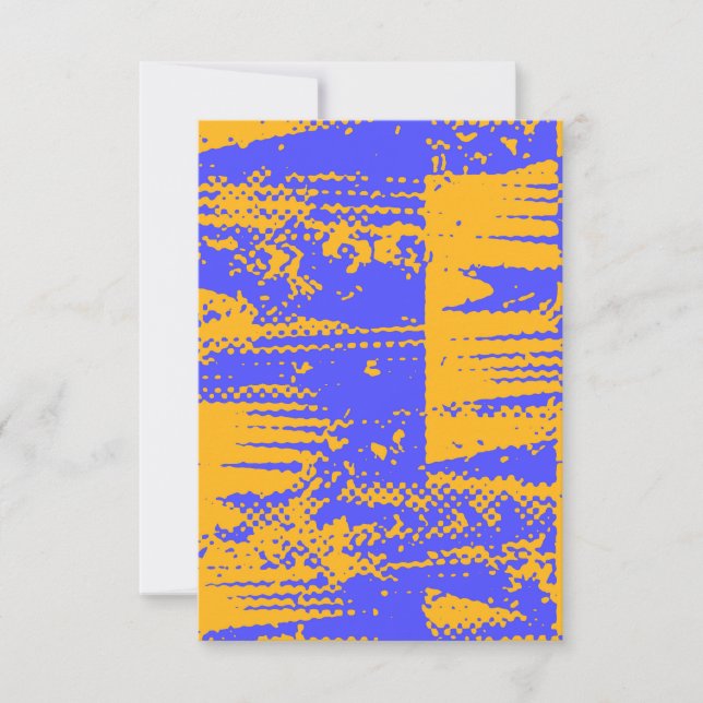  Fun and Vibrant Blank Invitation Card (Front)