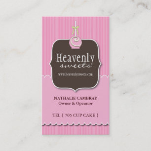 Fun and Whimsical Cake Pops Business Card
