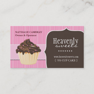 Fun and Whimsical Cupcake Bakery Business Card