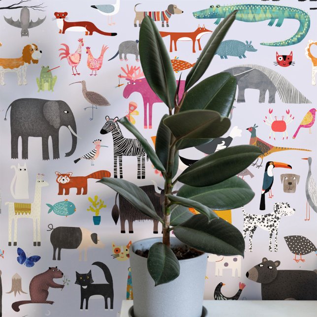 Fun Animal Art Wallpaper (Fun animal art wallpaper)