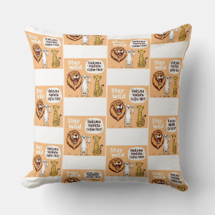 Fun Animal Safari Theme Cushion