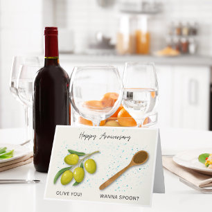 Fun Anniversary Card for Anyone Who Loves Cooking