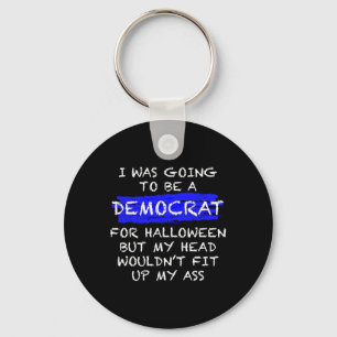 Fun Anti-Liberal Adult Halloween Costume Key Ring
