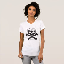 Fun, Anti-Trump Ladies T- white with black logo