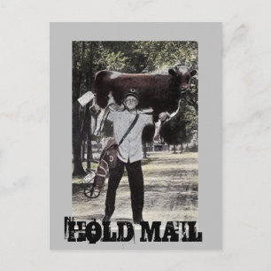 Fun Antique Hold Mail Retirement Travel Gift PC Postcard