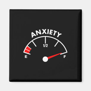 Fun Anxious For Men Women Full Of Anxiety Magnet