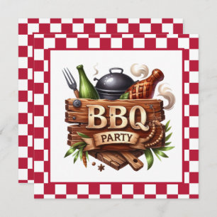 Fun any purpose BBQ party Invitation