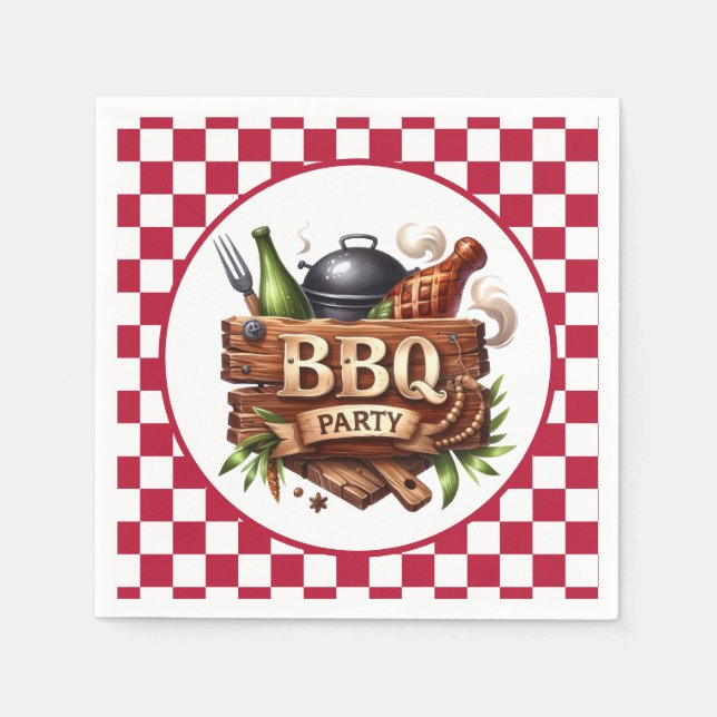 Fun any purpose BBQ party  Napkin (Front)