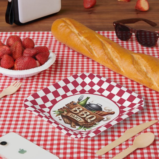 Fun any purpose BBQ party  Paper Plate (Picnic)