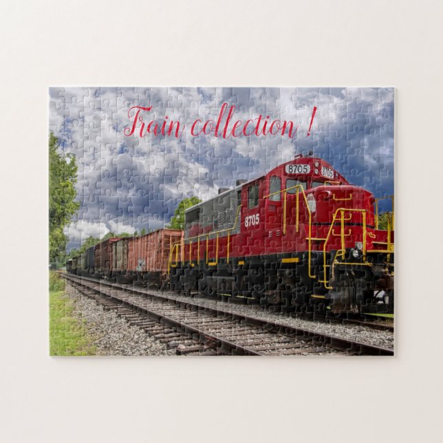 Fun Art Train Picture Family Jigsaw Puzzle (Horizontal)