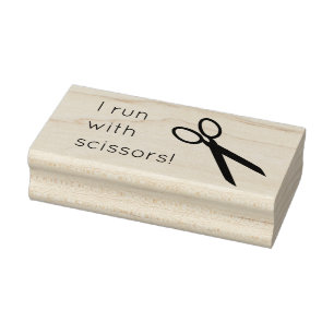Fun Artist Scissors Rubber Stamp