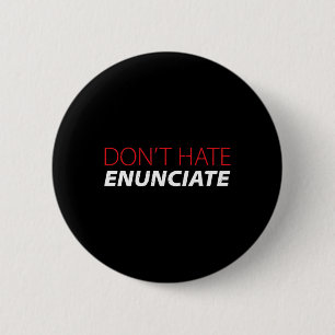 Fun Asl Sign Language Lip Reading Deaf Awareness  6 Cm Round Badge
