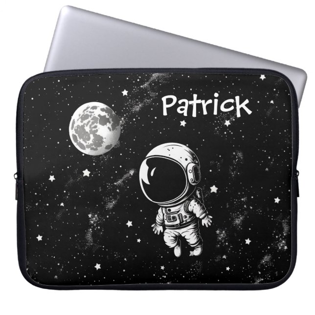 Fun Astronaut In Space Laptop Sleeve (Front)