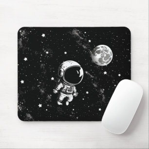 Fun Astronaut In Space Mouse Pad