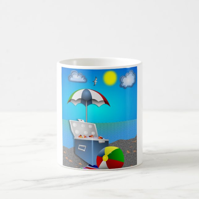 FUN AT THE BEACH COFFEE MUG (Center)