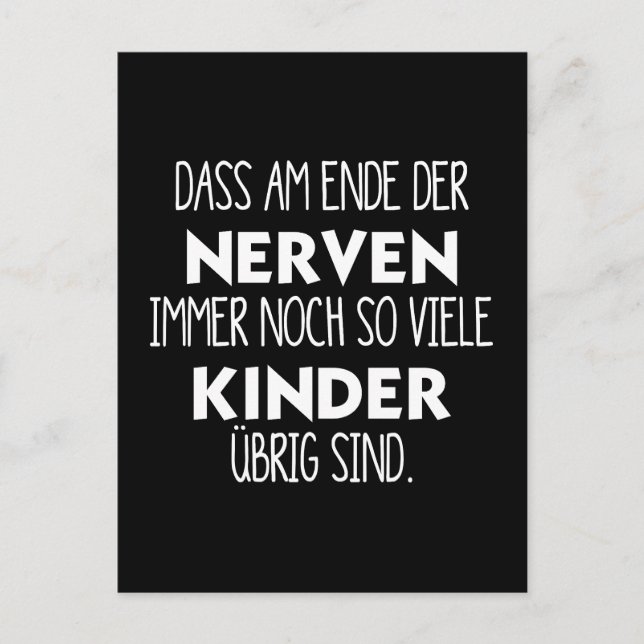 Fun at the end of the nerves postcard (Front)