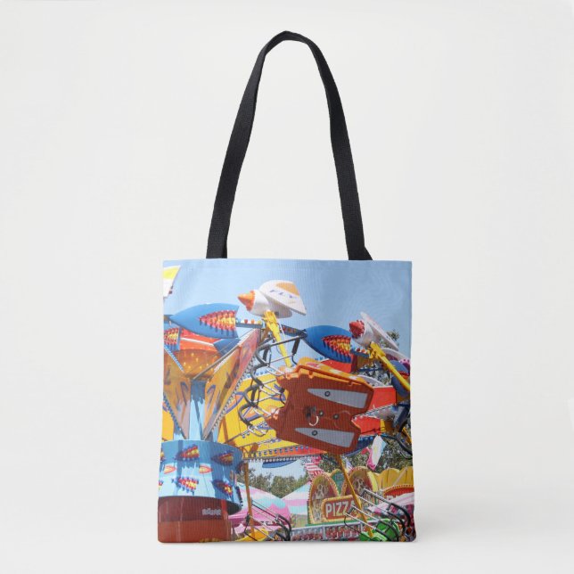 Fun at the Fair Colourful Summer Photograph Tote Bag (Front)