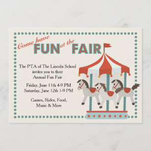 Fun at the Fair Invitation