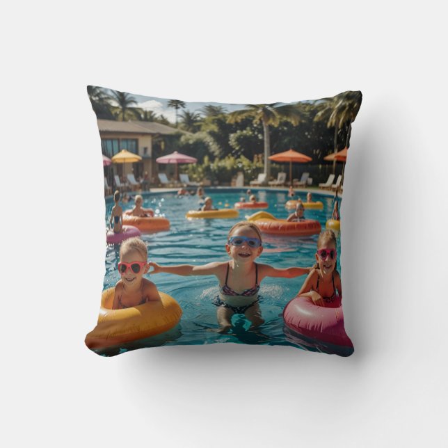 Fun at the Pool Cushion (Front)