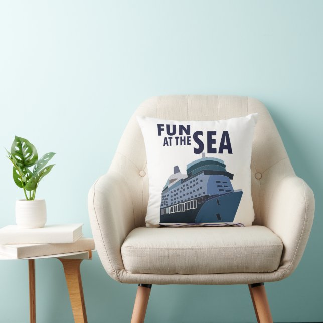 Fun At The Sea Cruise Ship Cushion (Chair)