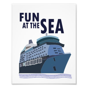 Fun At The Sea Cruise Ship  Photo Print