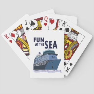 Fun At The Sea Cruise Ship  Playing Cards