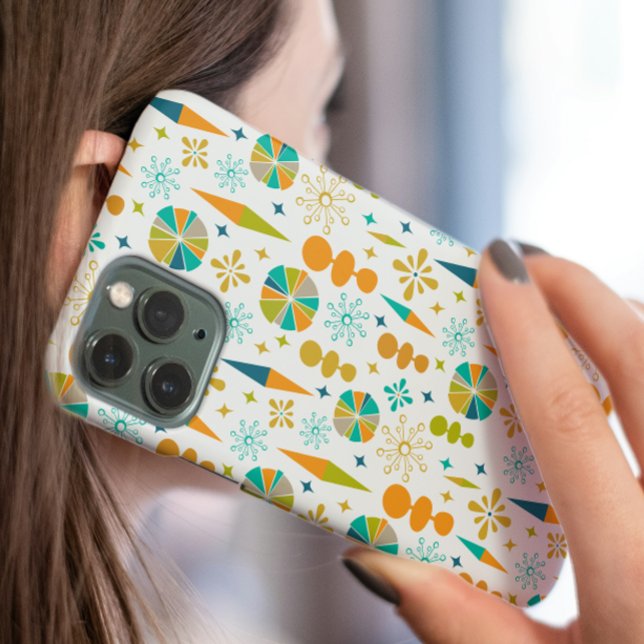 Fun Atomic Age Retro Shapes Starburst Mid-century Case-Mate iPhone Case (Creator Uploaded)