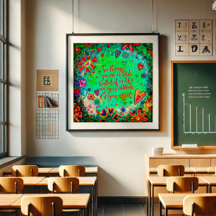 Fun Attitude and Effort Quote Inspirivity Poster