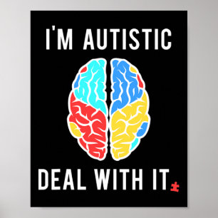 Fun Autism Awareness Gift For Autistic People With Poster