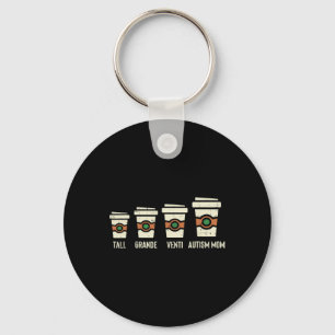 Fun Autism Mum Coffee Awareness Mothers Day Key Ring