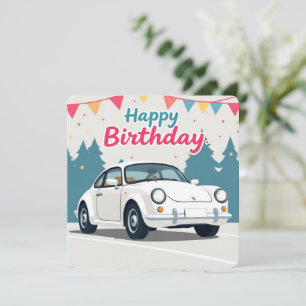 Fun Auto-Themed Happy Birthday Card