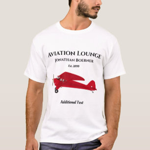 Fun Aviation Lounge Vintage Aeroplane T-Shirt